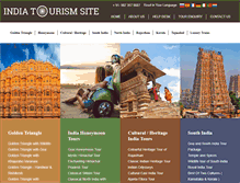 Tablet Screenshot of indiatourismsite.com